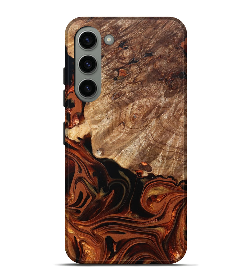 Galaxy S23 Plus Wood Live Edge Phone Case - Alvah (Red, 832875)