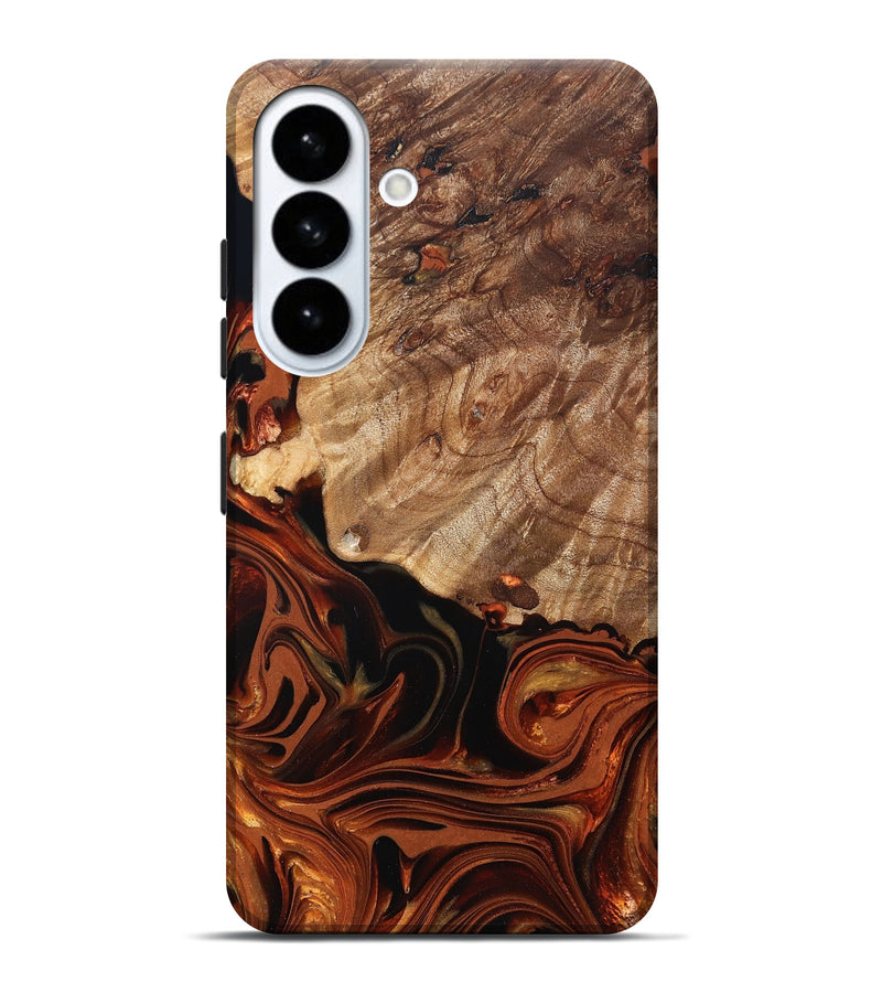 Galaxy S26 Plus Wood Live Edge Phone Case - Alvah (Red, 832875)