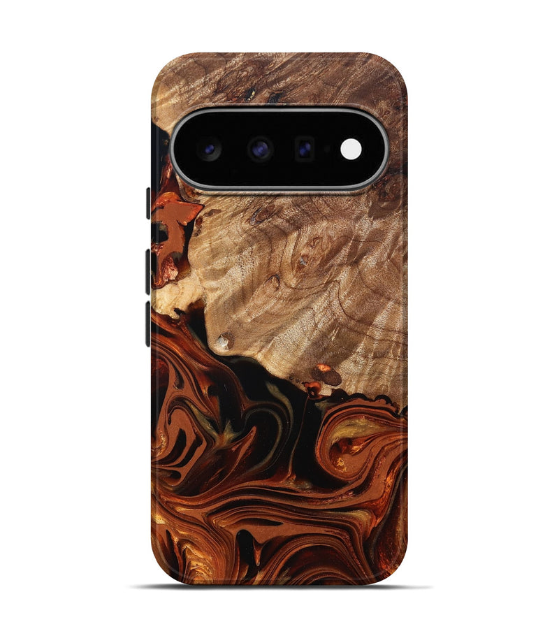 Pixel 11 Pro Wood Live Edge Phone Case - Alvah (Red, 832875)
