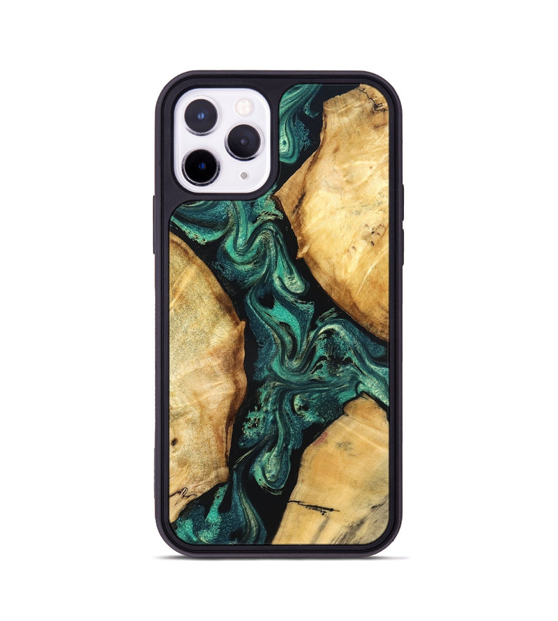 iPhone 11 Pro Wood Phone Case - Charles (Green, 832884)