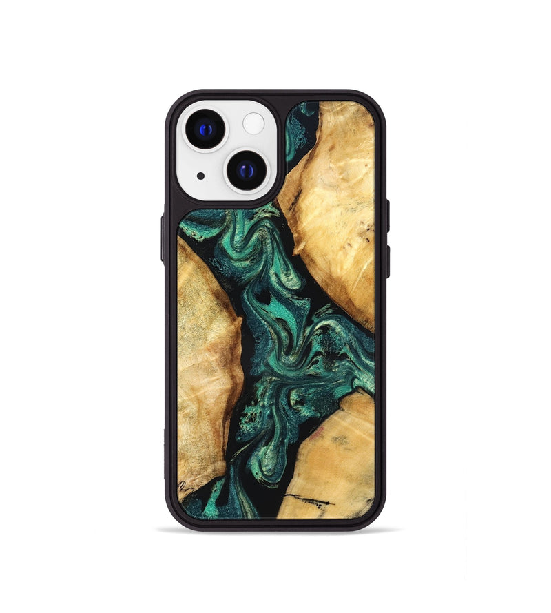 iPhone 13 mini Wood Phone Case - Charles (Green, 832884)