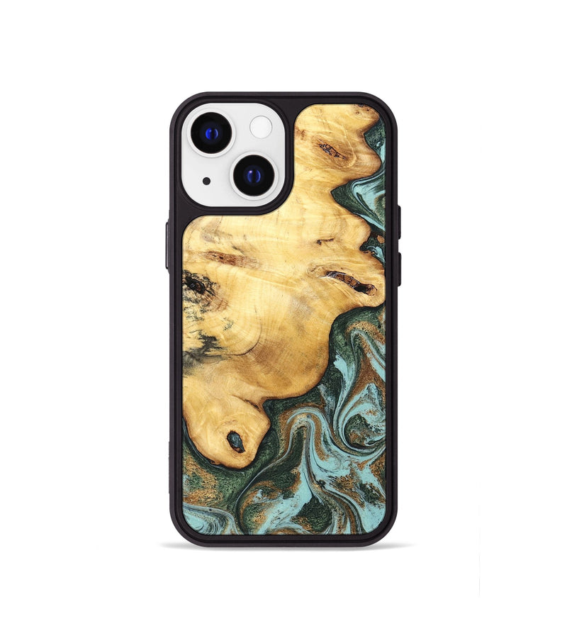 iPhone 13 mini Wood Phone Case - Guido (Green, 832885)