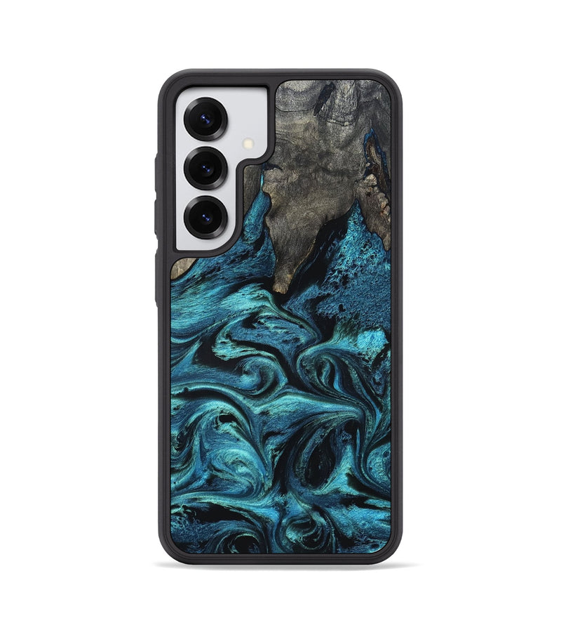 Galaxy S25 Wood Phone Case - Elma (Blue, 832888)