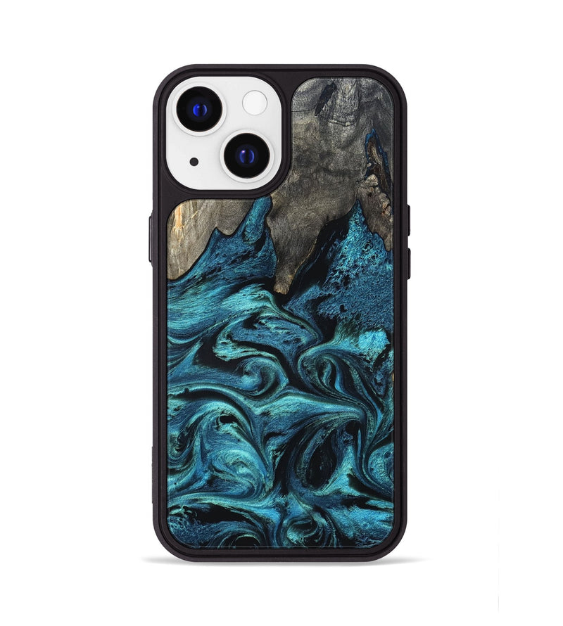 iPhone 13 Wood Phone Case - Elma (Blue, 832888)