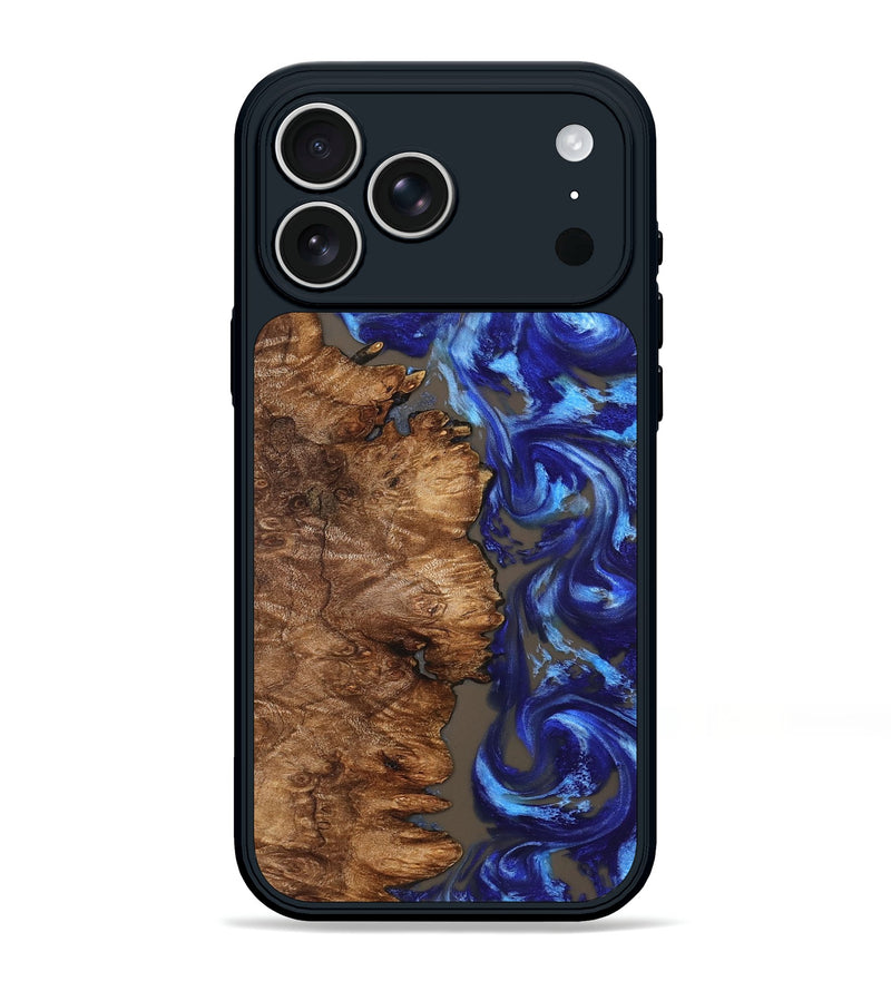 iPhone 17 Pro Max Wood Phone Case - Keenan (Blue, 832889)