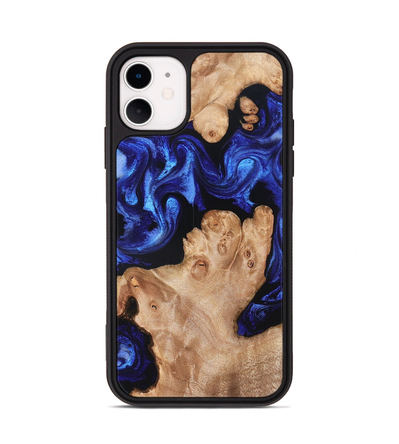 iPhone 11 Wood Phone Case - Sammy (Blue, 832891)