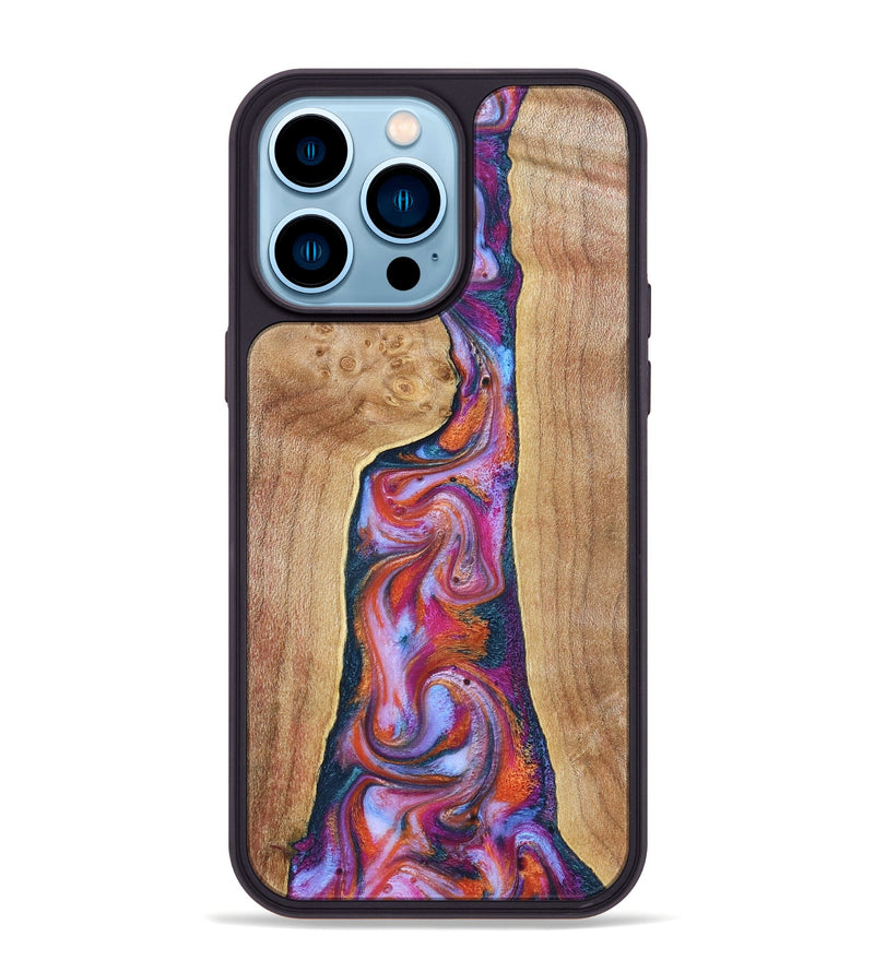 iPhone 14 Pro Max Wood Phone Case - Cade (Blue, 832892)