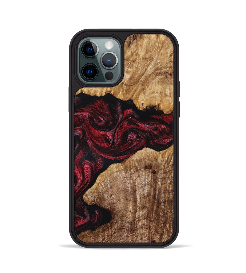 iPhone 12 Pro Wood Phone Case - Jeanine (Red, 832902)