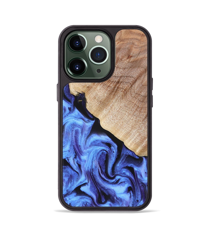 iPhone 13 Pro Wood Phone Case - Winona (Blue, 832903)