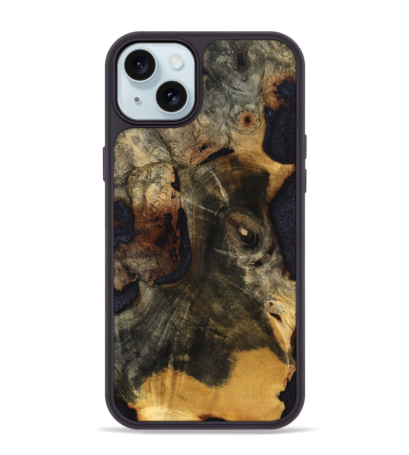 iPhone 15 Plus Wood Phone Case - Memphis (Wood Burl, 832908)