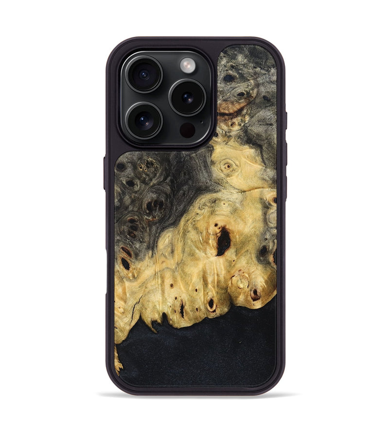 iPhone 16 Pro Wood Phone Case - Myrtis (Wood Burl, 832913)