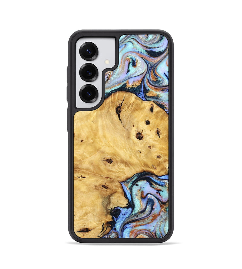 Galaxy S25 Wood Phone Case - Tommy (Teal & Gold, 832916)