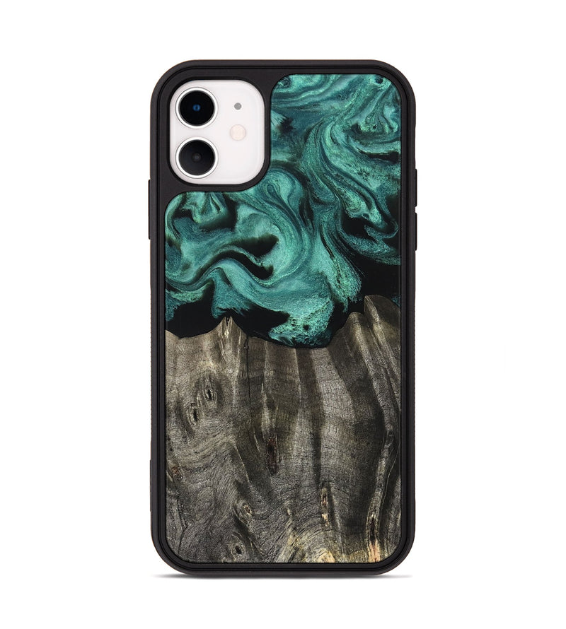 iPhone 11 Wood Phone Case - Carmela (Green, 832921)