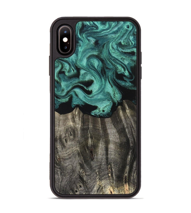 iPhone Xs Max Wood Phone Case - Carmela (Green, 832921)