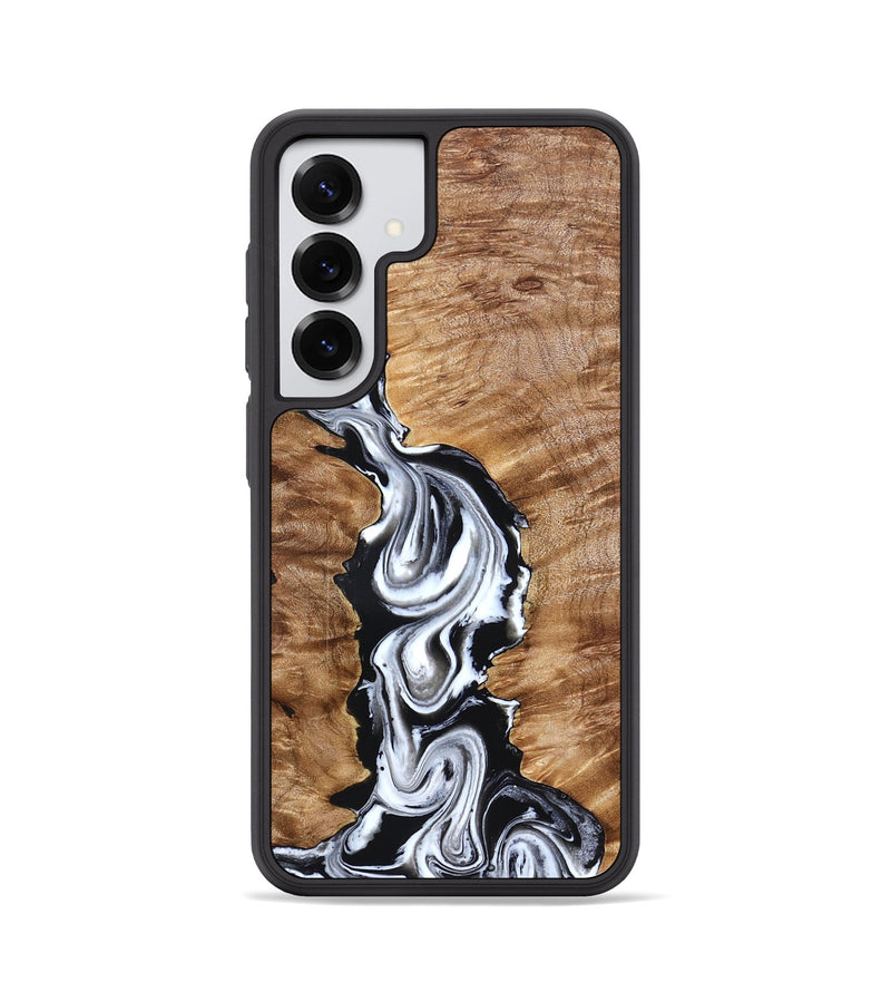 Galaxy S25 Wood Phone Case - Kailani (Black & White, 832935)
