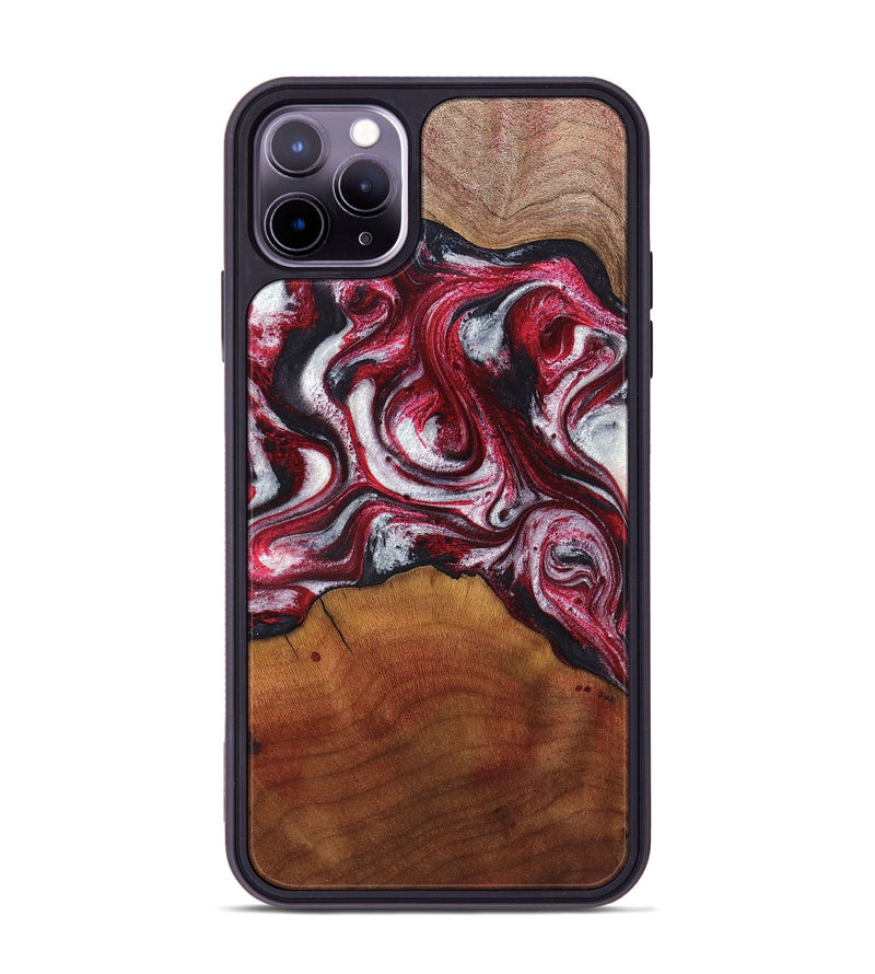 iPhone 11 Pro Max Wood Phone Case - Rollie (Red, 832937)