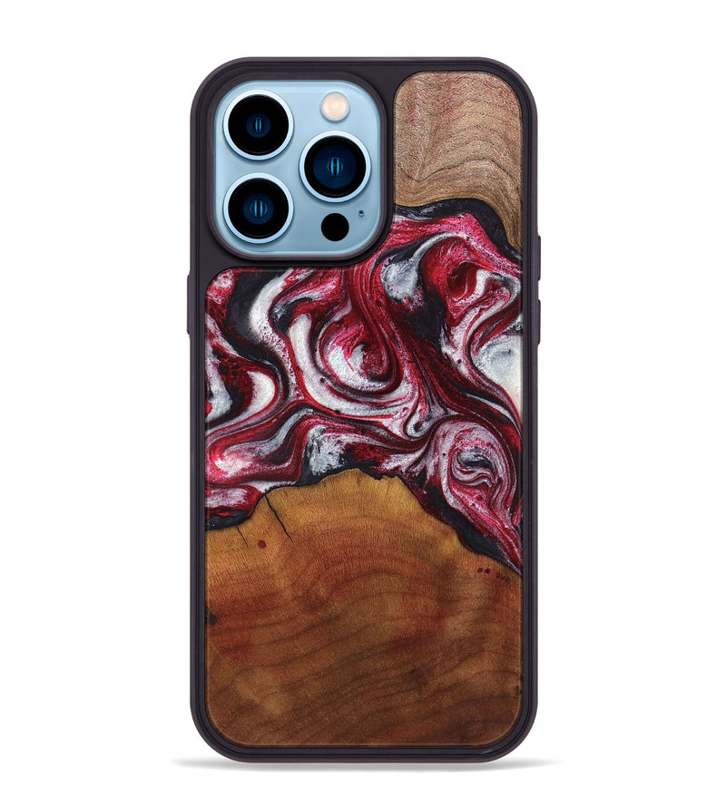 iPhone 14 Pro Max Wood Phone Case - Rollie (Red, 832937)