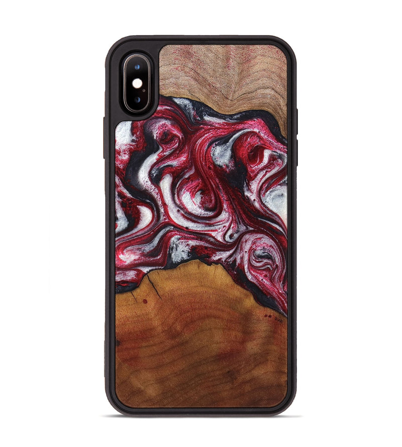 iPhone Xs Max Wood Phone Case - Rollie (Red, 832937)