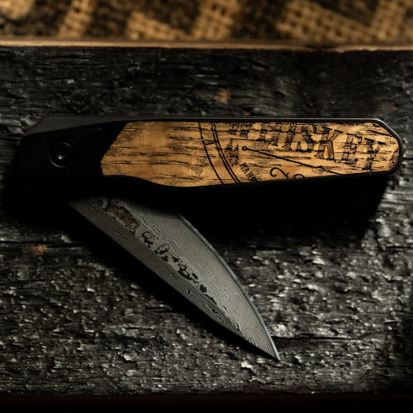 Whiskey Barrel Knife - EDC Dark