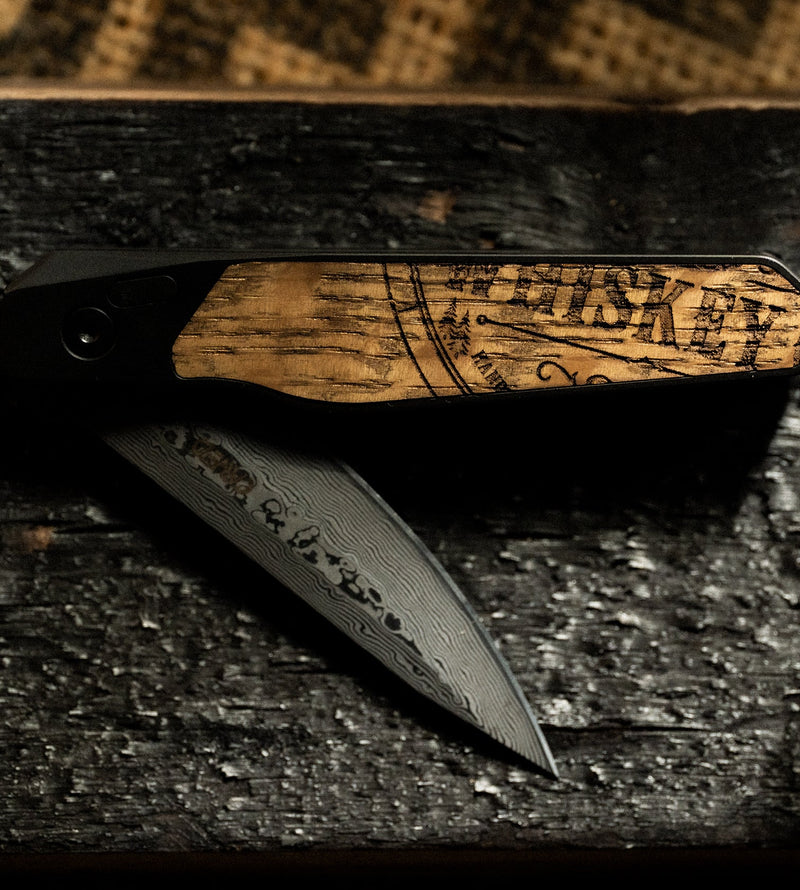 Whiskey Barrel Knife - EDC Dark