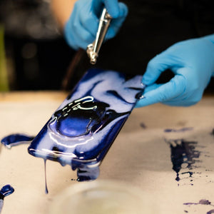 Carved Process Step 2 Resin Pouring