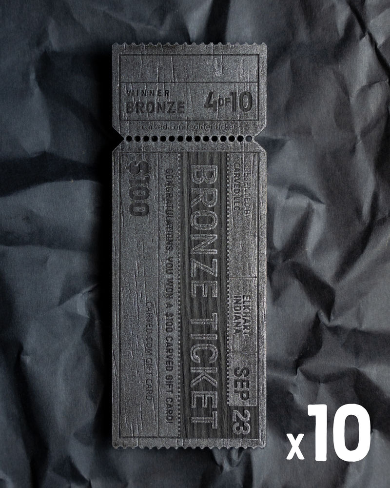Bronze ticket for Carved event