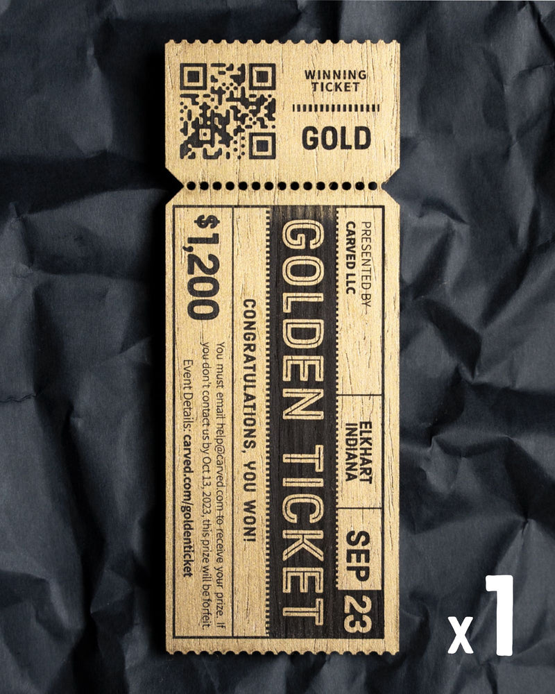Gold ticket for Carved event