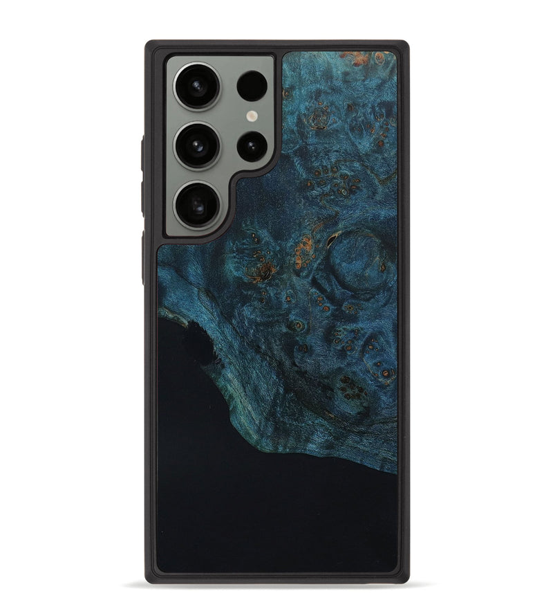 Galaxy S23 Ultra Wood+Resin Phone Case - Monique (Black & White, 648734)
