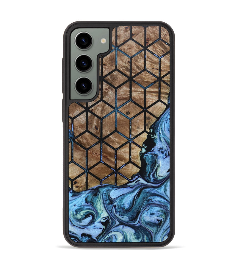 Galaxy S23 Plus Wood+Resin Phone Case - Elaine (Pattern, 648739)