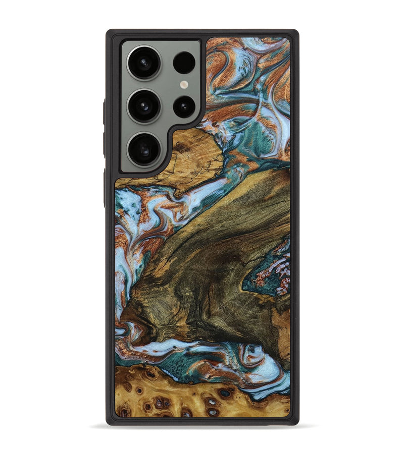 Galaxy S23 Ultra Wood+Resin Phone Case - Peyton (Mosaic, 648771)