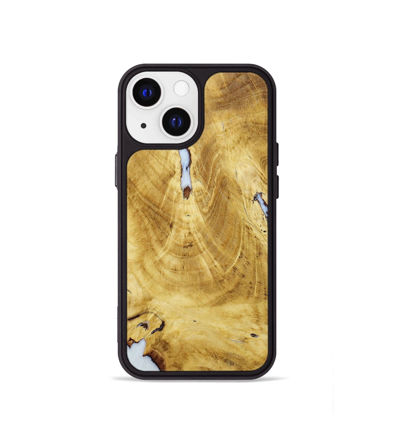 iPhone 13 mini Wood+Resin Phone Case - Ezekiel (Wood Burl, 648778)