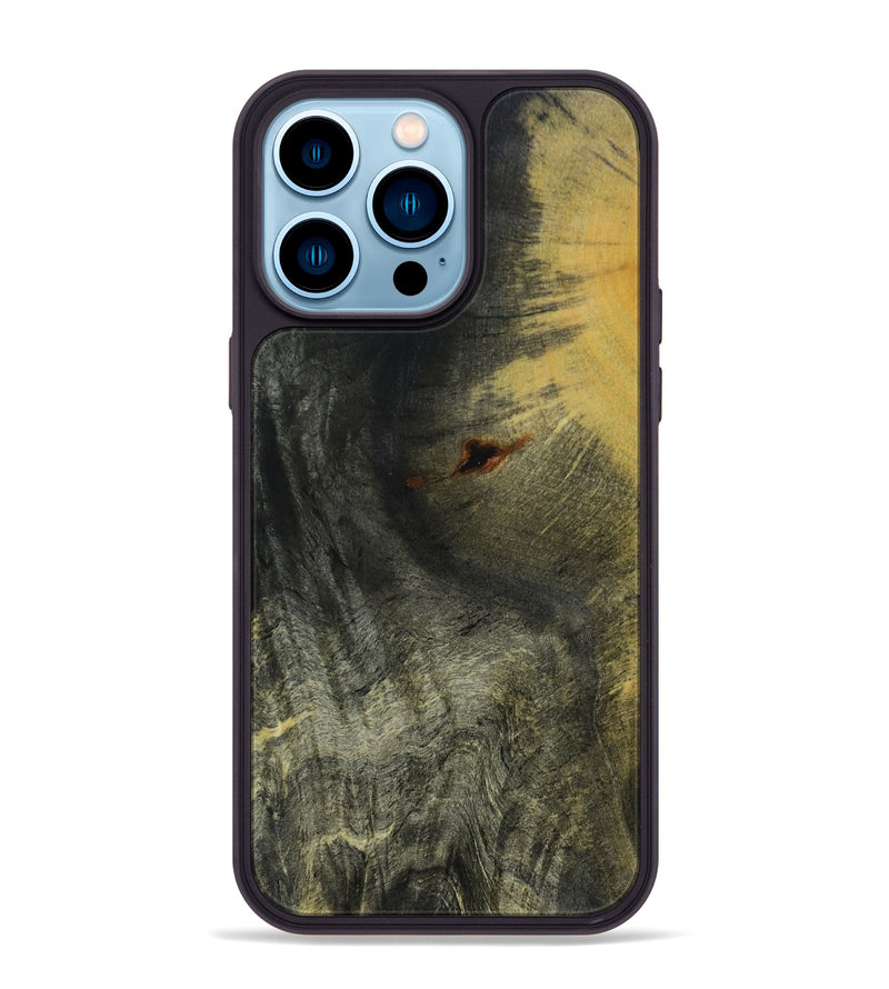 iPhone 14 Pro Max Wood+Resin Phone Case - Dakota (Wood Burl, 648783)