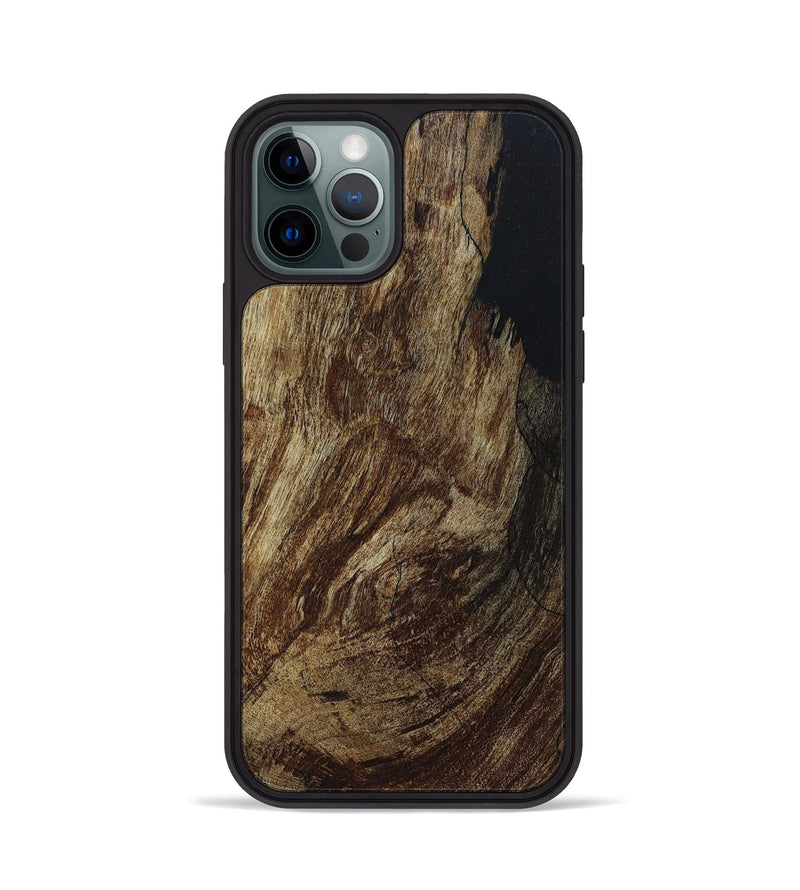 iPhone 12 Pro Wood+Resin Phone Case - Mya (Wood Burl, 648789)