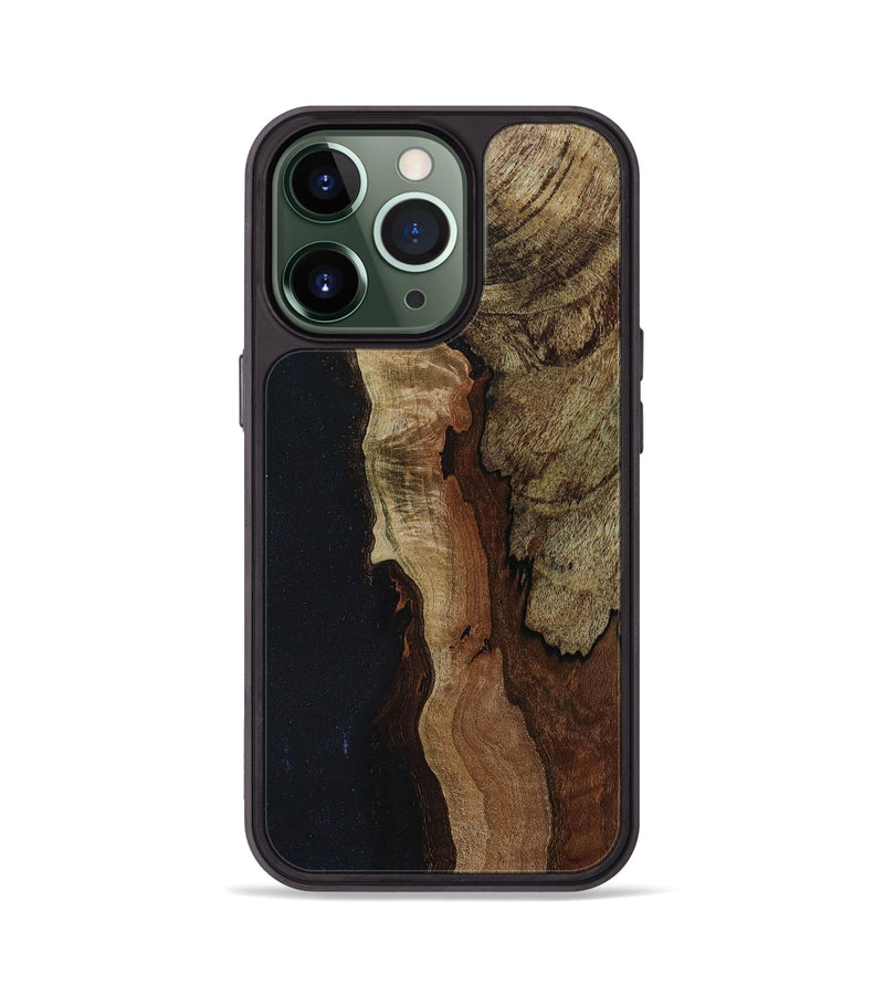 iPhone 13 Pro Wood+Resin Phone Case - Janis (Wood Burl, 648791)
