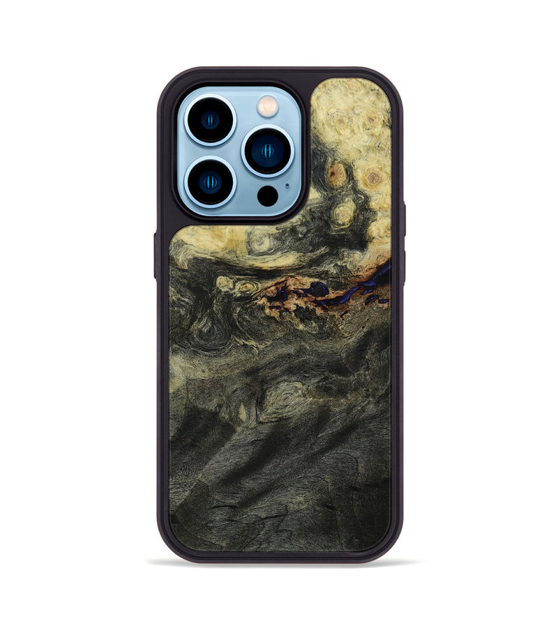 iPhone 14 Pro Wood+Resin Phone Case - Christina (Wood Burl, 648792)