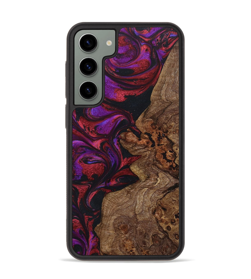 Galaxy S23 Plus Wood+Resin Phone Case - Caitlyn (Red, 648846)