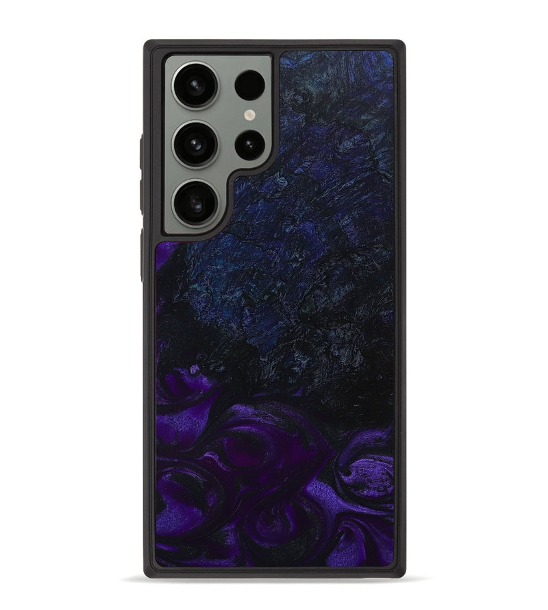 Galaxy S23 Ultra Wood+Resin Phone Case - Bobbie (Purple, 648875)