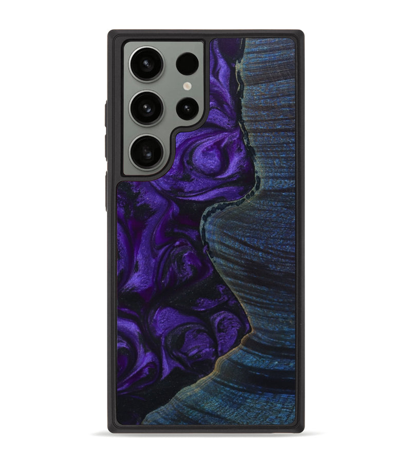 Galaxy S23 Ultra Wood+Resin Phone Case - Branden (Purple, 648900)