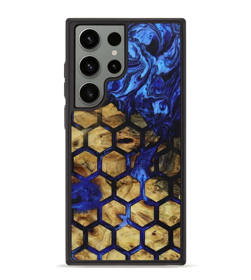 Galaxy S23 Ultra Wood+Resin Phone Case - Paislee (Pattern, 648906)