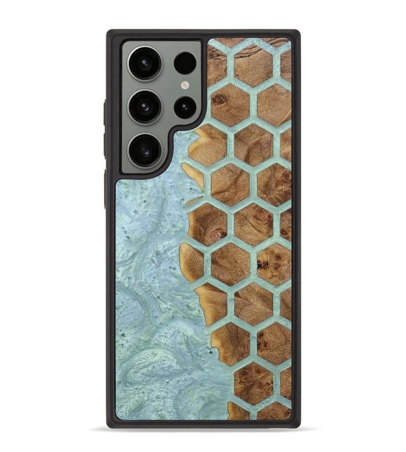 Galaxy S23 Ultra Wood+Resin Phone Case - Aria (Pattern, 648914)