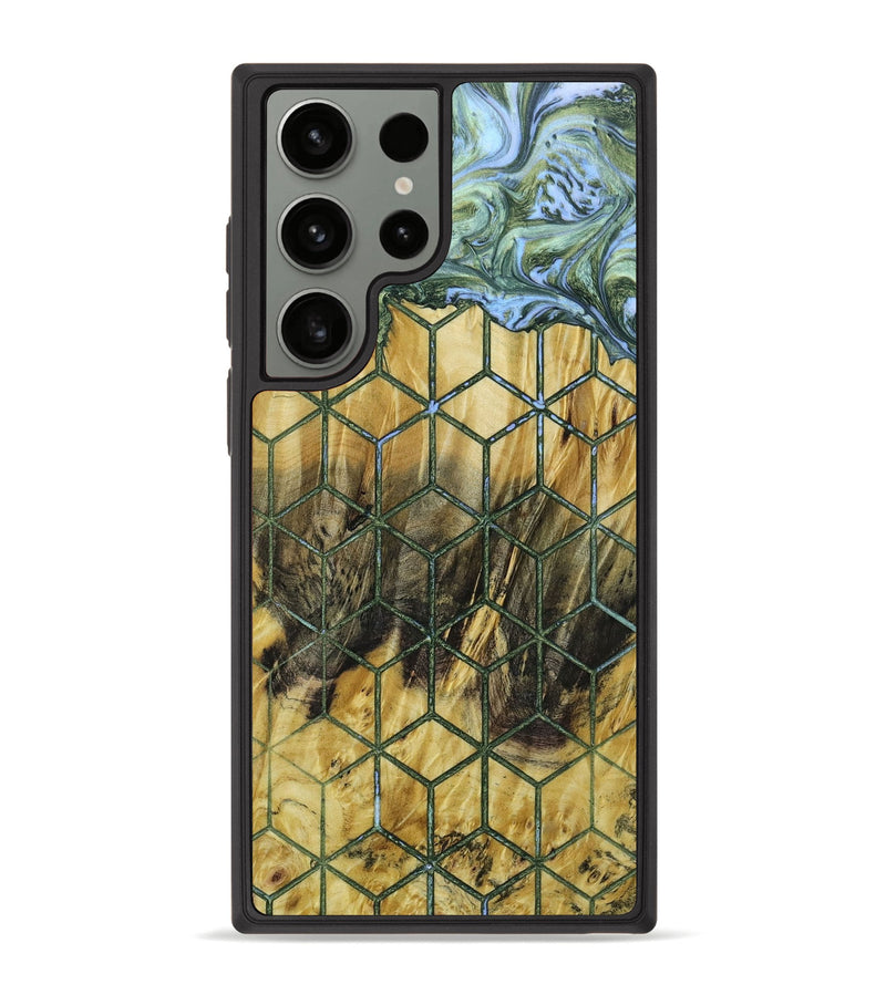 Galaxy S23 Ultra Wood+Resin Phone Case - Andre (Pattern, 648915)