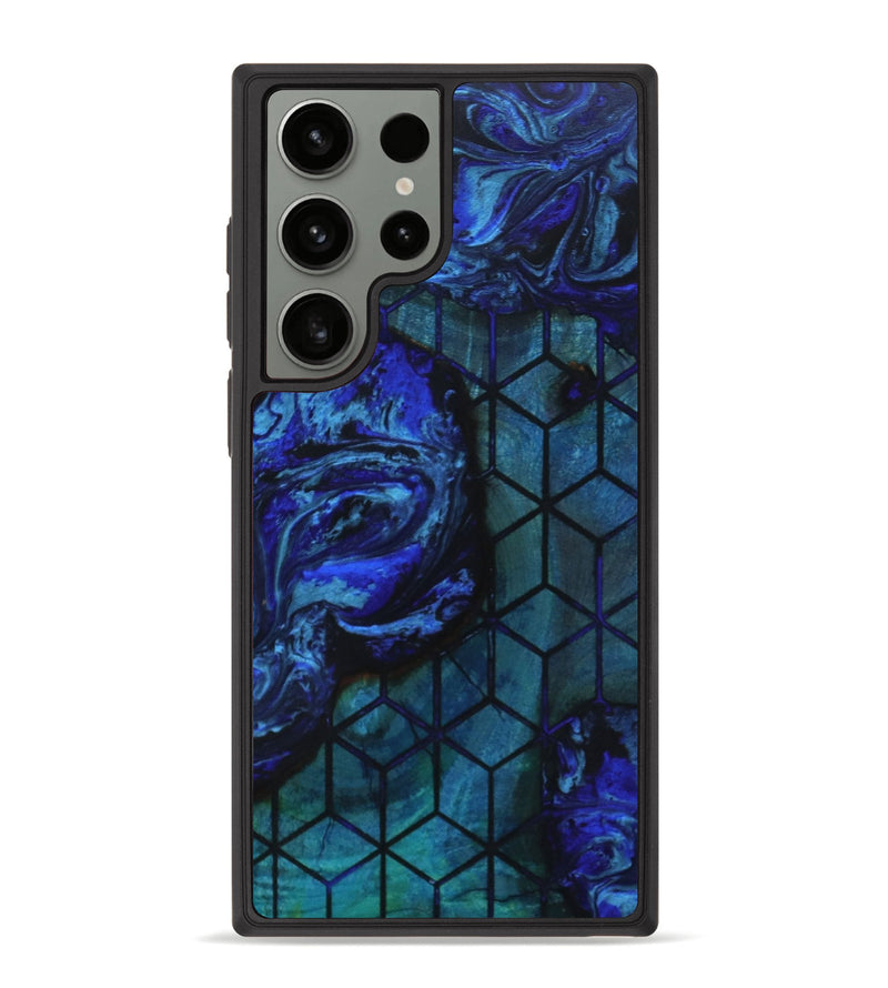 Galaxy S23 Ultra Wood+Resin Phone Case - Tia (Pattern, 648917)