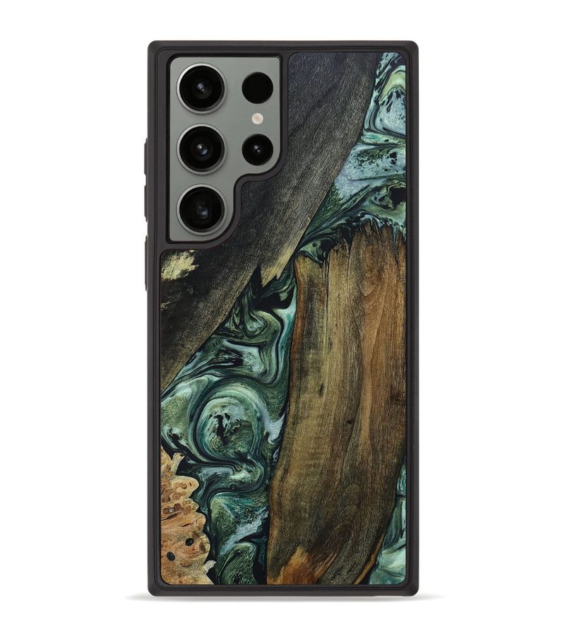 Galaxy S23 Ultra Wood+Resin Phone Case - Frank (Mosaic, 648930)