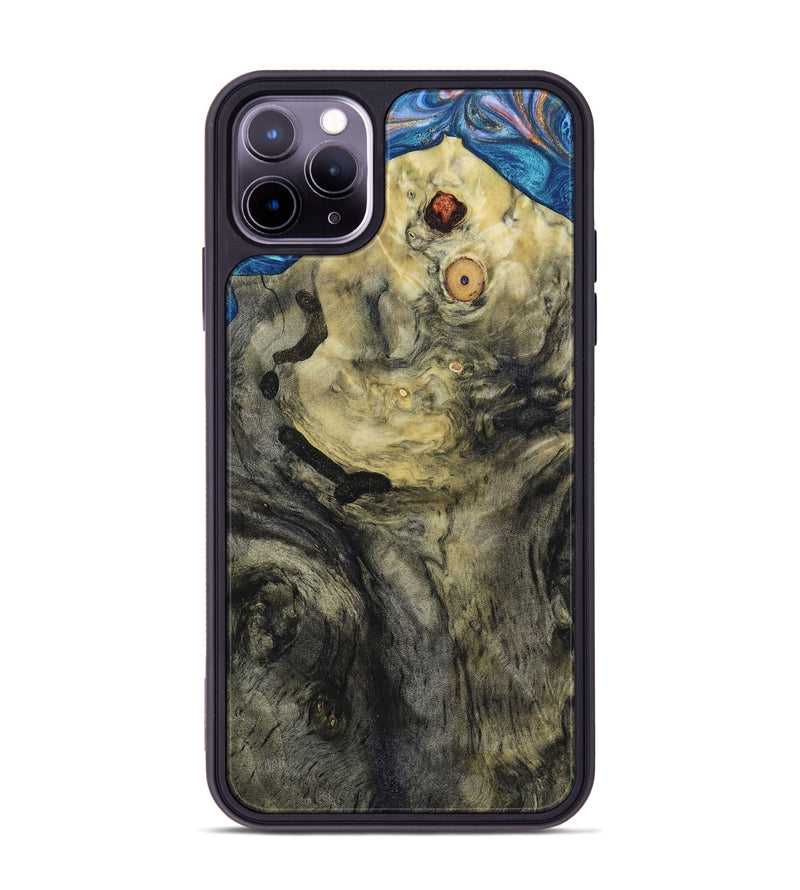 iPhone 11 Pro Max Wood+Resin Phone Case - Jeff (Wood Burl, 648940)