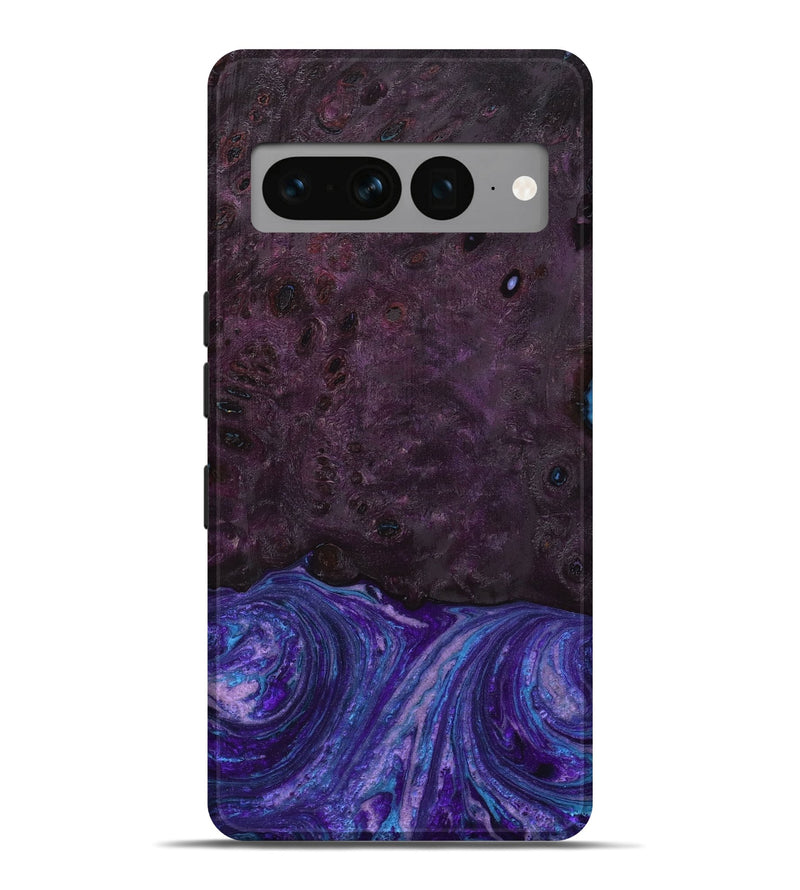 Pixel 7 Pro Wood+Resin Live Edge Phone Case - Ariella (Purple, 648964)