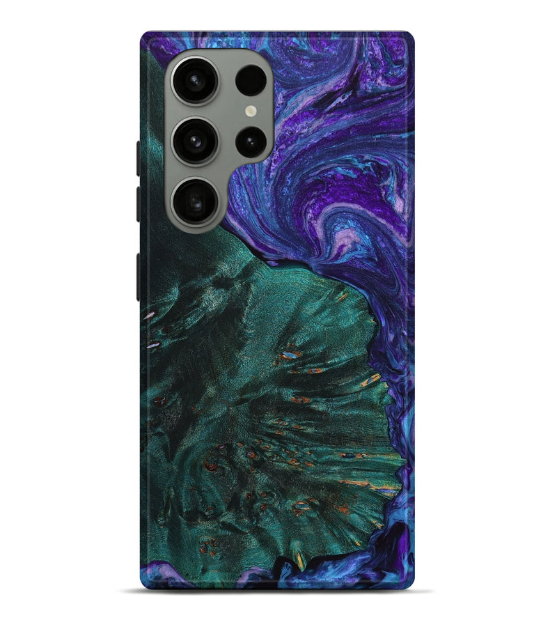 Galaxy S23 Ultra Wood+Resin Live Edge Phone Case - Beau (Purple, 648966)