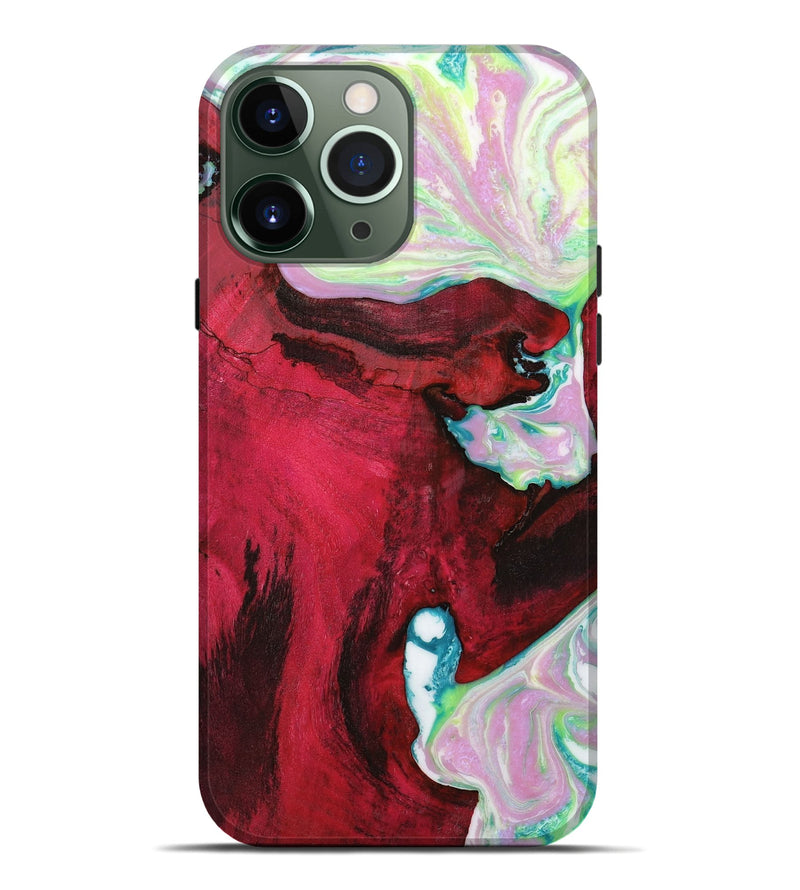 iPhone 13 Pro Max Wood+Resin Live Edge Phone Case - Eli (Purple, 648972)