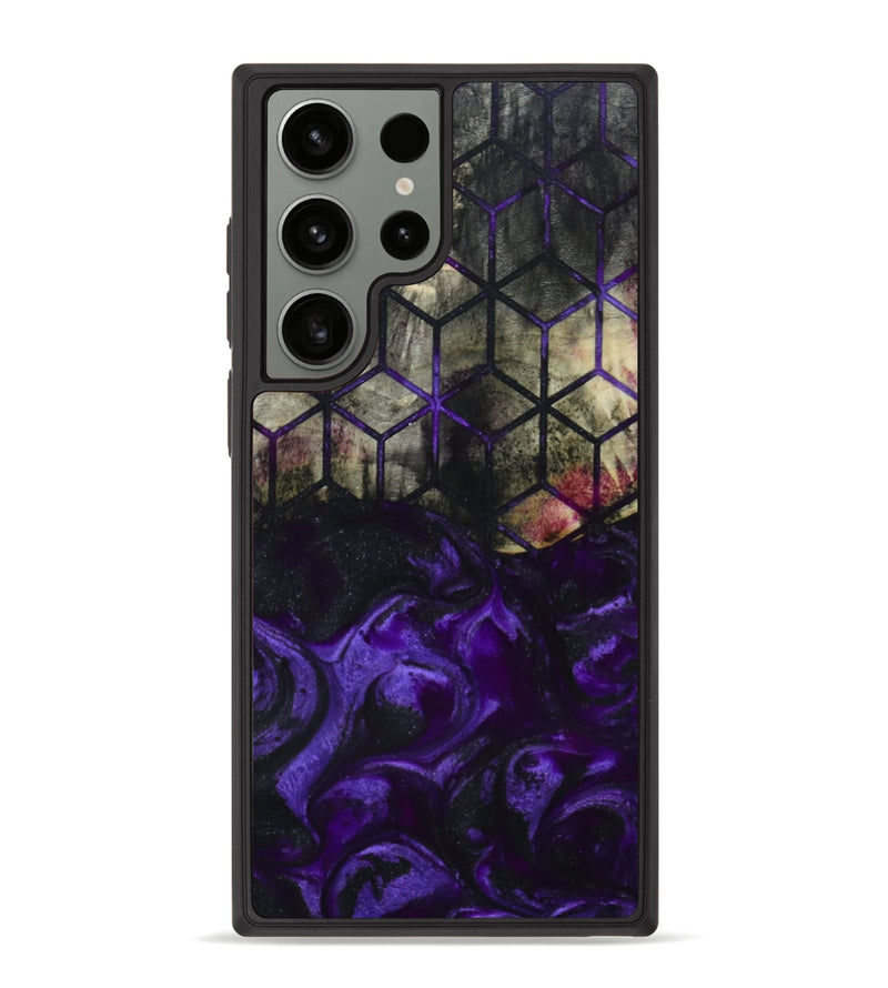 Galaxy S23 Ultra Wood+Resin Phone Case - Atticus (Pattern, 649029)