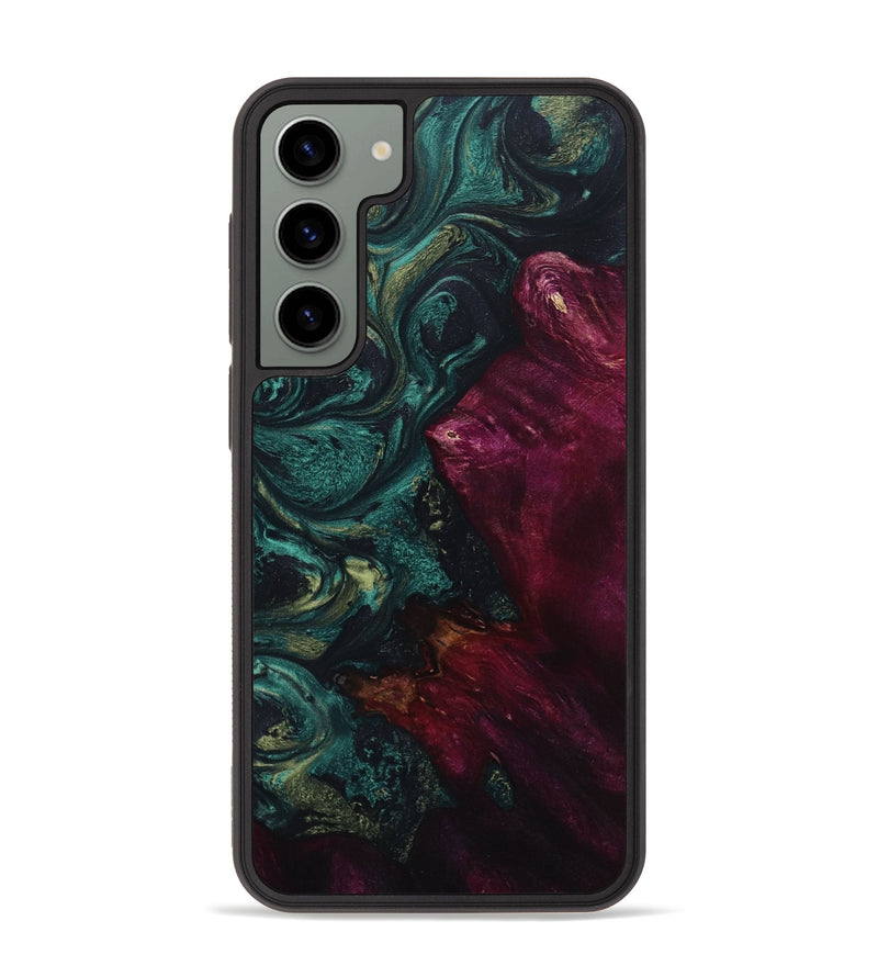 Galaxy S23 Plus Wood+Resin Phone Case - Katharine (Green, 649054)