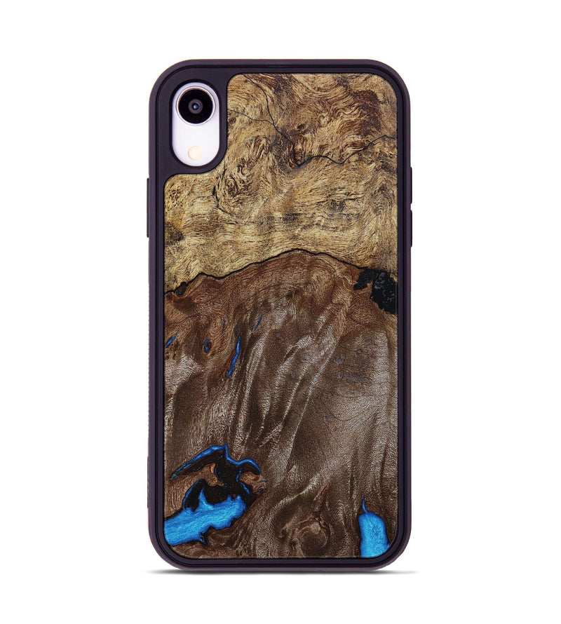 iPhone Xr Wood+Resin Phone Case - Nicolette (Wood Burl, 649128)